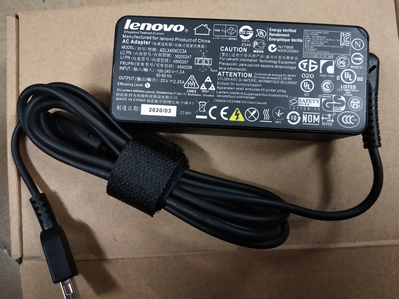 Lenovo Thinkpad 45W AC Adapter 20V 2.25A 45N0298 ADLX45NCC3A