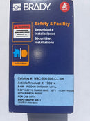 Brady M4C-500-595-CL-BK