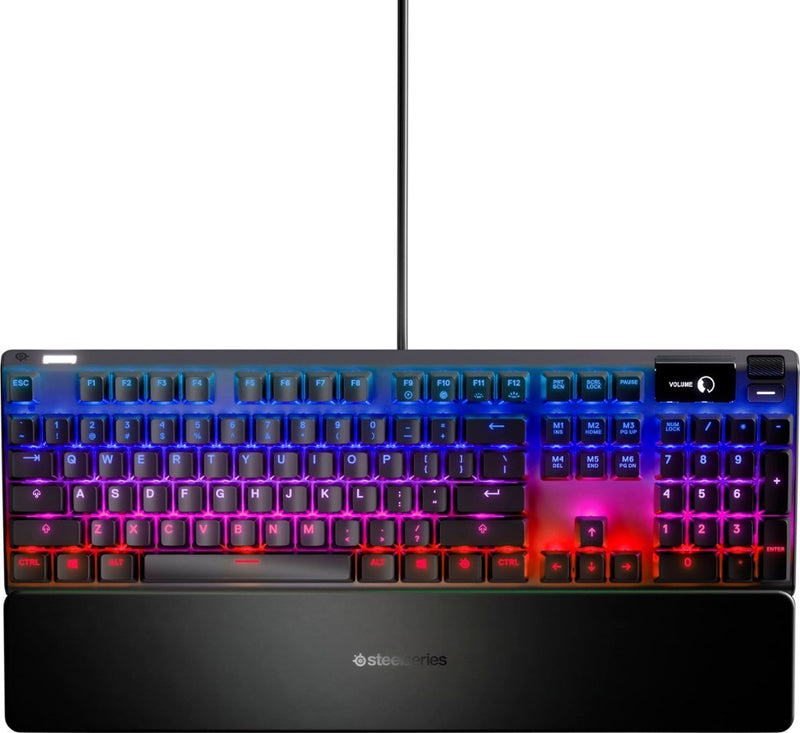 SteelSeries RGB Keyboard - front view - Black - 64626