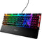 SteelSeries RGB Keyboard - front angle view - Black - 64626