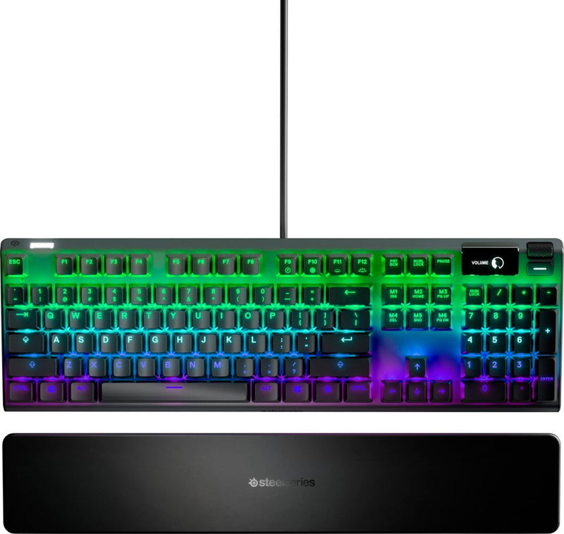 SteelSeries RGB Keyboard - front view  2 - Black - 64626