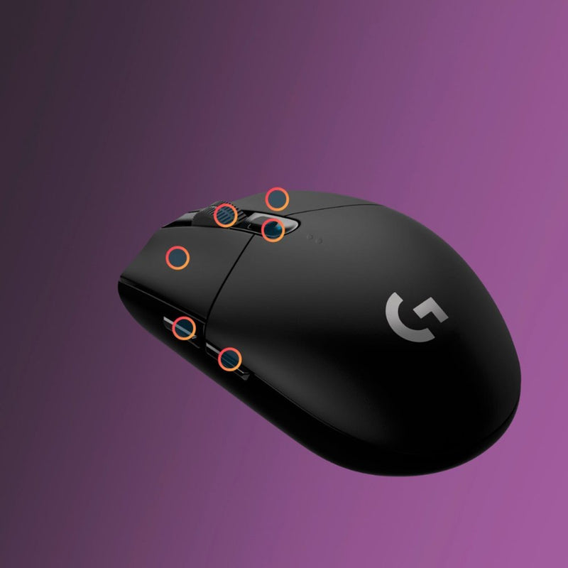 Logitech - G305 LIGHTSPEED Wireless Optical 6 Programmable Button Gaming Mouse with 12,000 DPI HERO Sensor - Black