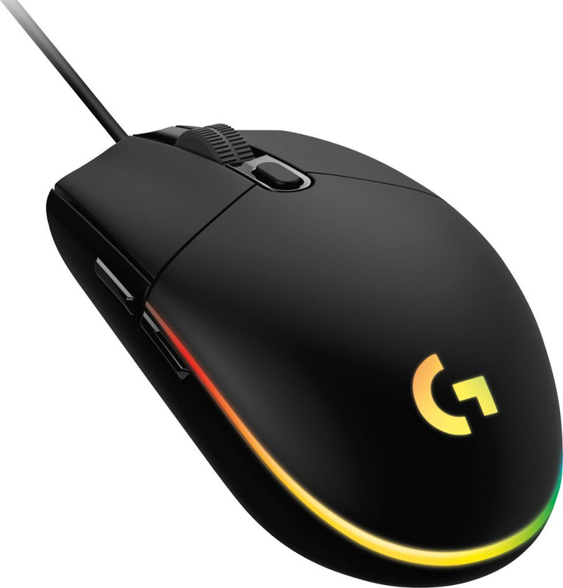 Logitech - G203 LIGHTSYNC Wired Optical Gaming Mouse with 8,000 DPI sensor