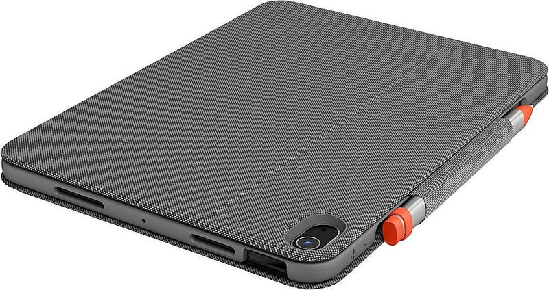 Logitech - Folio Touch Keyboard Folio for iPad Air 10.9" (5th & 4th Generation) with Precision Trackpad - Graphite