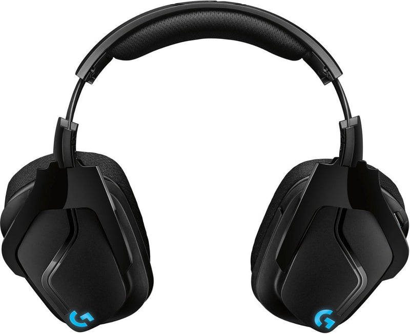 Logitech - G635 Wired 7.1 Surround Sound Over-the-Ear Gaming Headset for PC with LIGHTSYNC RGB Lighting - Black/Blue
