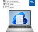 Dell 16" Laptop - Intel Core 7 150U - FHD+ (1920 x 1200) Touchscreen - 32GB RAM - 1TB SSD - Windows 11 Home