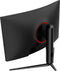 MSI - Optix 27" LED Curved FHD FreeSync Monitor with Height, Tilt, Swivel (DisplayPort, HDMI) - Black