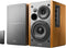 Edifier - R1280T Powered Bookshelf Speakers, Computer Speakers - 2.0 Stereo Active Near Field Studio Monitor Speaker 42 Watts RMS - Brown