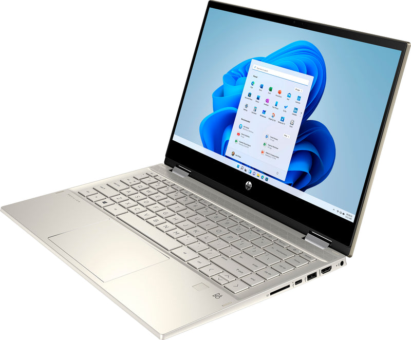 HP - Laptop Pavilion x360 2 en 1 con pantalla táctil de 14" - Intel Core i5 - Memoria de 8 GB - SSD de 256 GB - Oro cálido - 14 m-dw1023dx 