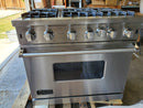 Viking - 5.1 Cu. Ft. Freestanding Gas Convection Range - Stainless steel