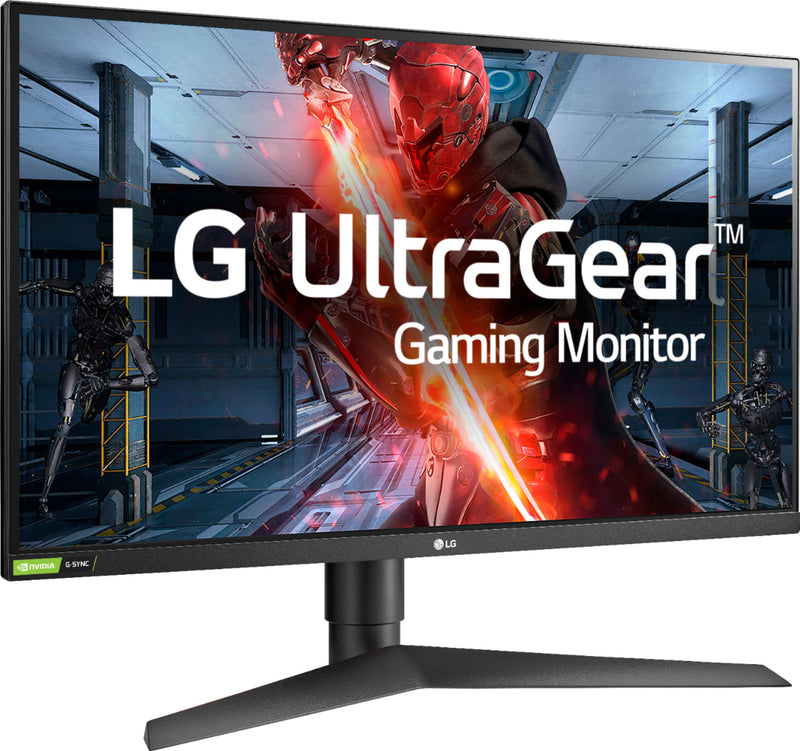 LG - UltraGear 27" IPS LED QHD FreeSync and G-SYNC Compatible Monitor with HDR 10 (DisplayPort, HDMI) - Black - 27GL850-B