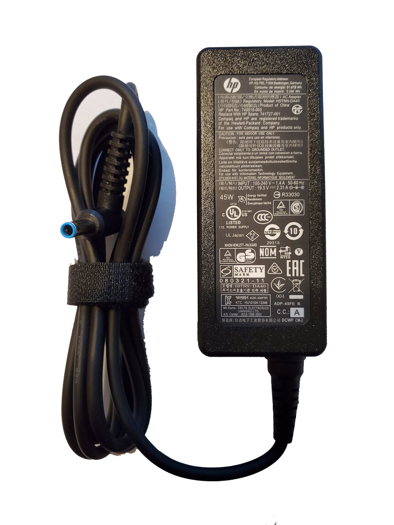 HP 45 Watt Smart AC Adapter Blue Tip 741727-001 740015-003