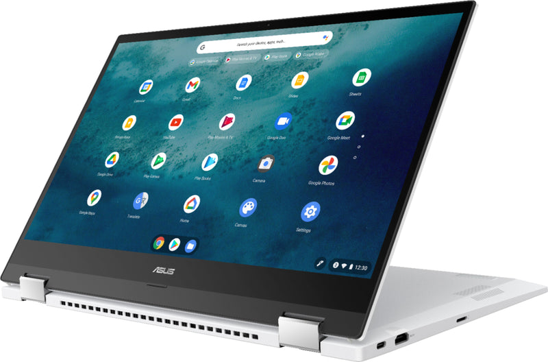 ASUS 2-in-1 15.6" Touch-Screen Chromebook Intel Core 11th Gen i3 8GB Memory 128GB SSD Matte White