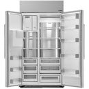 Dacor - Professional 24 Cu. Ft. Side-by-Side Built-In Refrigerator - Stainless steel - DYF42SBIWR