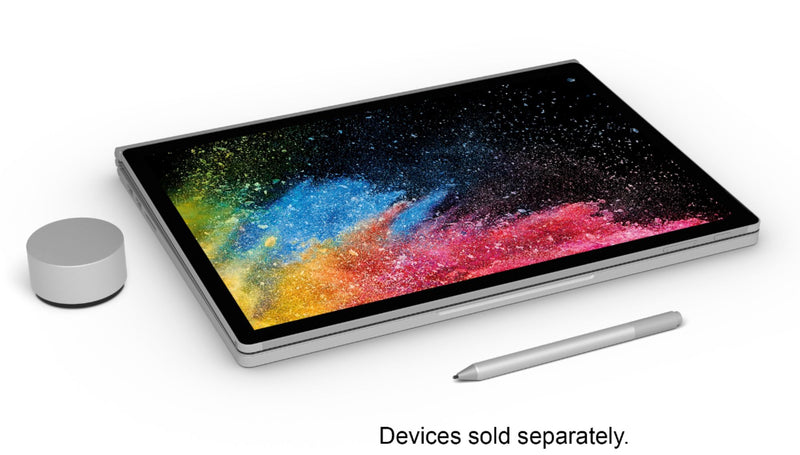 Microsoft Surface Book 2 - 15" Touch-Screen PixelSense™  2-in-1 Laptop - Intel Core i7 16GB Memory 1TB GB SSD  Platinum FVH-00001