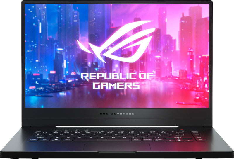 ASUS ROG Zephyrus G 15.6" Gaming Laptop AMD Ryzen 7 16GB Memory NVIDIA GeForce GTX 1660 Ti Max-Q 512GB SSD Metalic Hairline Black GA502DU-BR7N6