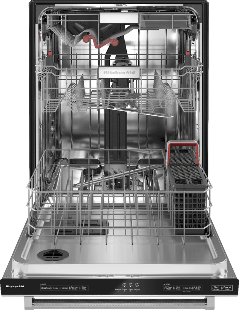 KitchenAid - 24" Top Control Built-In Dishwasher with Stainless Steel Tub, FreeFlex™, 3rd Rack, 44dBA - Stainless Steel With PrintShield Finish