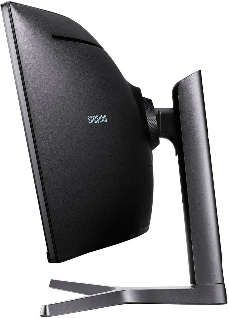 Samsung - CRG9 Series Odyssey 49" LED Curved Dual QHD FreeSync and G-Sync Gaming Monitor - Black - LC49RG90SSNXZA