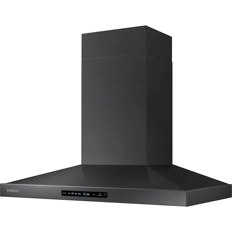 Samsung - 36" Range Hood with WiFi and Bluetooth - Black stainless steel - NK36K7000WG/A2