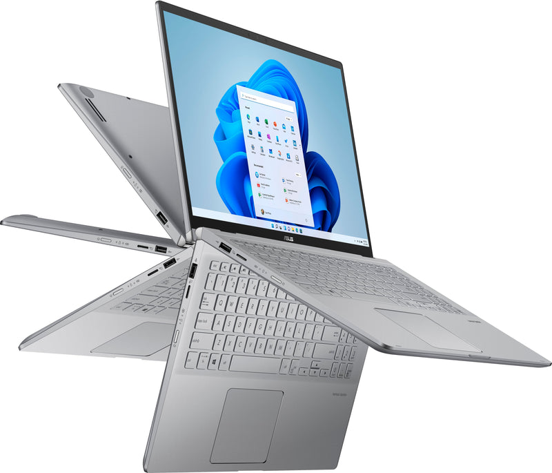 ASUS - Zenbook 15.6" Laptop - AMD Ryzen 7 - 8GB Memory - NVIDIA GeForce MX450 - 256GB SSD - Light Grey Q508UG-212.R7TBL
