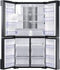 Samsung  Family Hub 22 Cu. Ft. 4-Door Flex French Door Counter-Depth Fingerprint Resistant Refrigerator - Black stainless steel RF22N9788SG