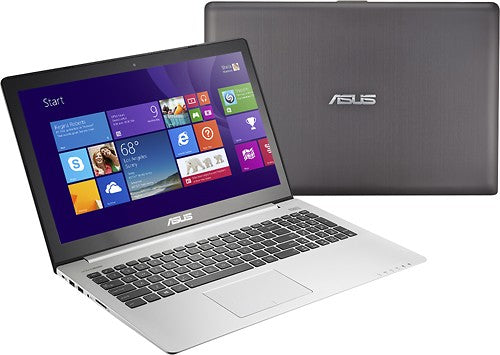 Asus VivoBook S500CA 15.6" Touch-Screen Laptop 4GB Memory 500GB Hard Drive Black/Silver S500CA-HCL1002H
