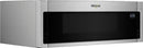 Whirlpool - 1.1 Cu. Ft. Low Profile Over-the-Range Microwave Hood Combination - Stainless Steel